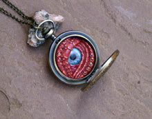 Load image into Gallery viewer, Red Steampunk Pocket Watcher
