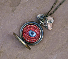 Load image into Gallery viewer, Red Steampunk Pocket Watcher