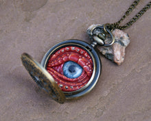 Load image into Gallery viewer, Red Steampunk Pocket Watcher