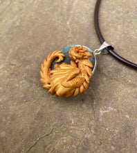 Load image into Gallery viewer, Labradorite Dragon Pendant (Custom Paint)