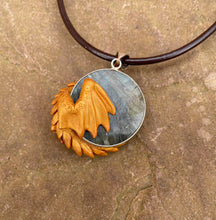 Load image into Gallery viewer, Labradorite Dragon Pendant (Custom Paint)
