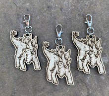 Load image into Gallery viewer, Happy Stegosaurus Wooden Engraved Charm
