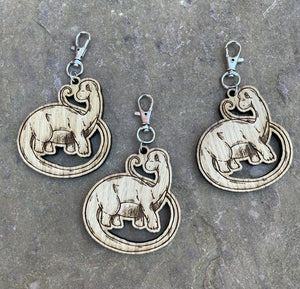 Dippy Wooden Engraved Charm