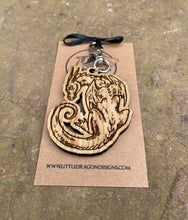 Load image into Gallery viewer, Napping Dragon Wooden Engraved Charm