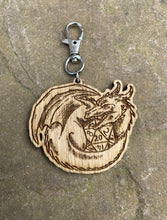 Load image into Gallery viewer, Dice Guardian Engraved Wooden Charm