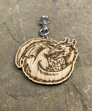 Load image into Gallery viewer, Dice Guardian Engraved Wooden Charm