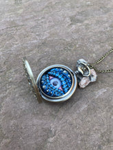 Load image into Gallery viewer, Blue Steampunk Pocket Watcher
