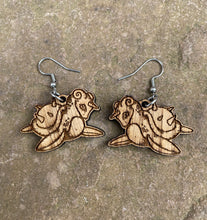 Load image into Gallery viewer, Lapras Engraved Wooden Earrings