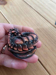 Sleepy Dragon Open Front Bauble