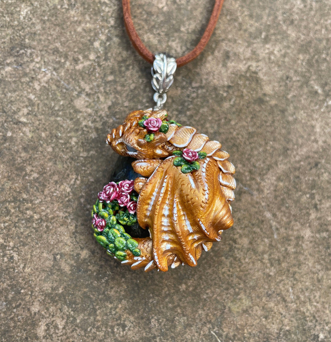 Flower Dragon Pendant and Box