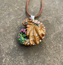 Load image into Gallery viewer, Flower Dragon Pendant and Box