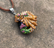Load image into Gallery viewer, Flower Dragon Pendant and Box