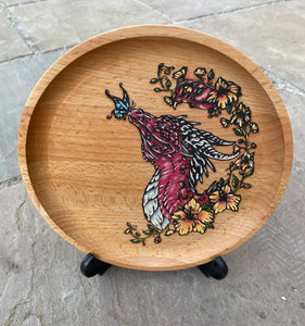 Butterfly Dragon Handpainted Dish