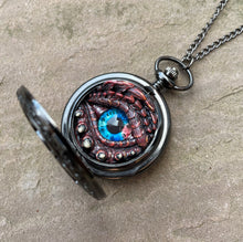 Load image into Gallery viewer, Piercing Blue Eyed Pocket Watcher