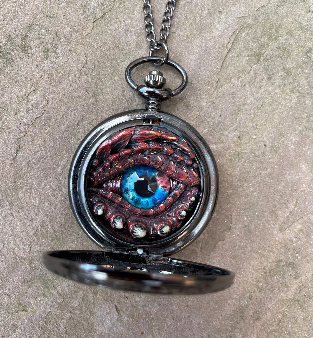 Piercing Blue Eyed Pocket Watcher