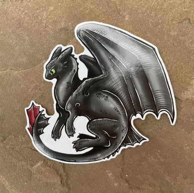 Toothless Inspired Sticker