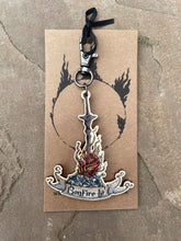 Load image into Gallery viewer, Bonfire Lit Wooden Charm