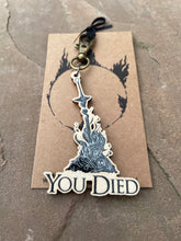Load image into Gallery viewer, &#39;You Died&#39; Bonfire Wooden Charm