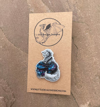 Load image into Gallery viewer, Winged Wolf Metal Pin Badge
