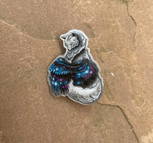 Load image into Gallery viewer, Winged Wolf Metal Pin Badge