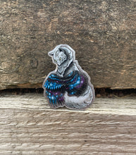 Load image into Gallery viewer, Winged Wolf Metal Pin Badge