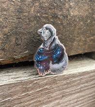 Load image into Gallery viewer, Winged Wolf Metal Pin Badge