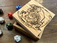 Load image into Gallery viewer, Dungeon Master Solid Oak 9cm Wooden Box