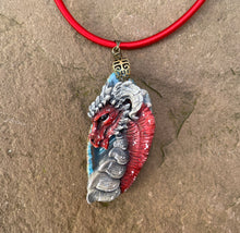 Load image into Gallery viewer, Noble Red Dragon Agate Pendant