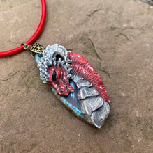 Load image into Gallery viewer, Noble Red Dragon Agate Pendant