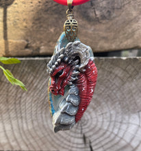 Load image into Gallery viewer, Noble Red Dragon Agate Pendant
