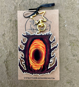 Oblivion Gate Inspired Wooden Charm