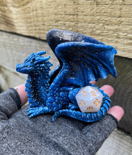 Load image into Gallery viewer, Night Sky Resin Dice Dragon