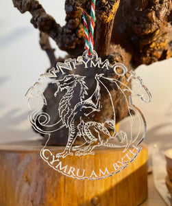 'Ry'n ni yma o hyd' Welsh Dragon Decoration