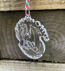 'Ry'n ni yma o hyd' Welsh Dragon Decoration