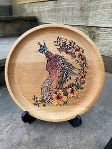 Butterfly Dragon Hand painted Trinket Dish