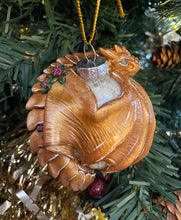 Load image into Gallery viewer, Golden Flower Dragon Bauble