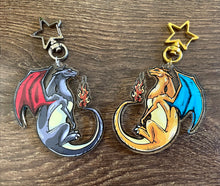 Load image into Gallery viewer, Charizard Double Sided Clear Acrylic Charm