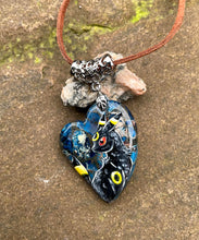 Load image into Gallery viewer, Umbreon Painted Stone Pendant