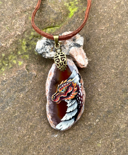 Fierce Red Dragon Agate