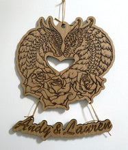 Load image into Gallery viewer, Love Dragons Valentine Wall Hanging (Customisable Names)
