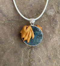 Load image into Gallery viewer, Little Labradorite Dragon Pendant (Custom Paint)
