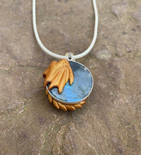 Load image into Gallery viewer, Little Labradorite Dragon Pendant (Custom Paint)