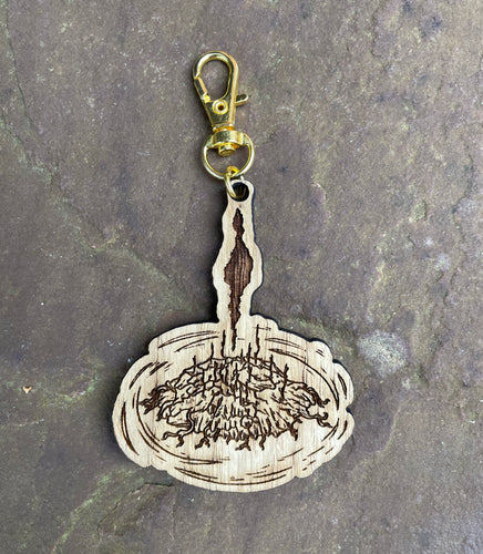 Grace Engraved Wooden Charm