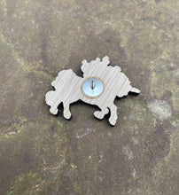 Load image into Gallery viewer, Unicorn Engraved Pin Wooden Badge