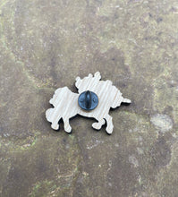 Load image into Gallery viewer, Unicorn Engraved Pin Wooden Badge
