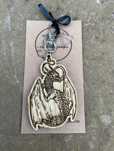 Load image into Gallery viewer, Elegant Dragon Engraved Wooden Charm