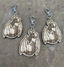 Load image into Gallery viewer, Elegant Dragon Engraved Wooden Charm