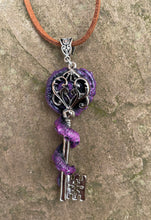 Load image into Gallery viewer, Purple Kraken Key Pendant