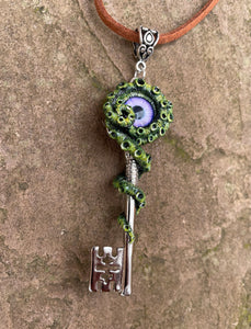 Seaweed Green Kraken Key Pendant – Little Dragon Designs