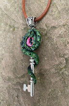 Load image into Gallery viewer, Red Eyed Kraken Key Pendant
